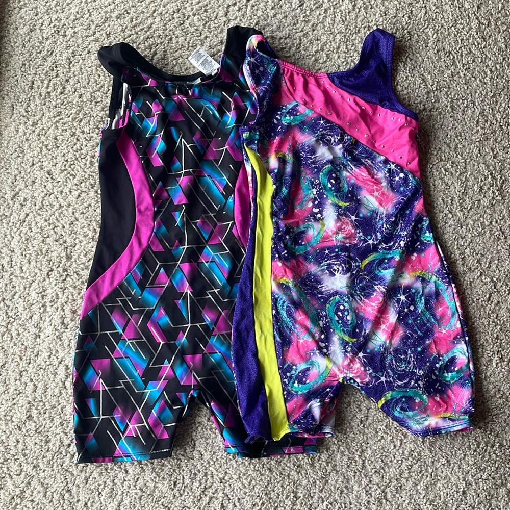 Gymnast leotards size 10/12 girls